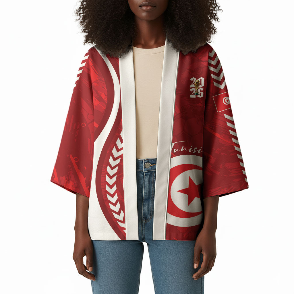 Custom Tunisia 2026 World Football Kimono Eagles of Carthage Go Champions