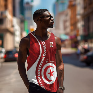 Custom Tunisia 2026 World Football Men Tank Top Eagles of Carthage Go Champions