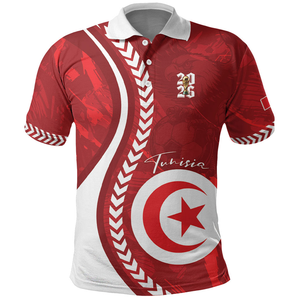 Custom Tunisia 2026 World Football Polo Shirt Eagles of Carthage Go Champions
