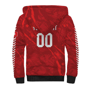 Custom Tunisia 2026 World Football Sherpa Hoodie Eagles of Carthage Go Champions
