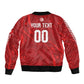 Custom Tunisia 2026 World Football Sleeve Zip Bomber Jacket Eagles of Carthage Go Champions