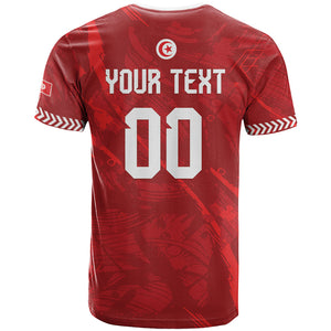 Custom Tunisia 2026 World Football T shirt Eagles of Carthage Go Champions