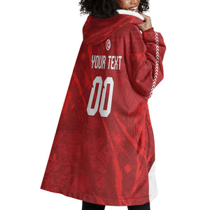 Custom Tunisia 2026 World Football Wearable Blanket Hoodie Eagles of Carthage Go Champions