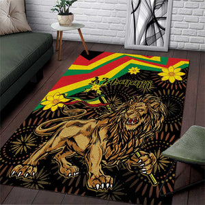 Enkutatash Ethiopia New Year Area Rug Lion of Judah Adey Abeba Flower