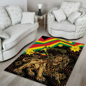 Enkutatash Ethiopia New Year Area Rug Lion of Judah Adey Abeba Flower