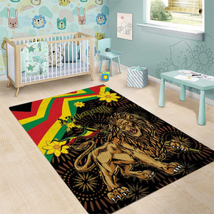 Enkutatash Ethiopia New Year Area Rug Lion of Judah Adey Abeba Flower