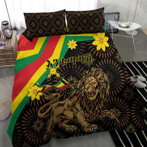 Enkutatash Ethiopia New Year Bedding Set Lion of Judah Adey Abeba Flower