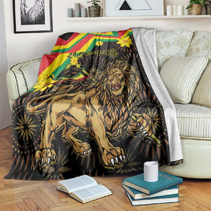 Enkutatash Ethiopia New Year Blanket Lion of Judah Adey Abeba Flower