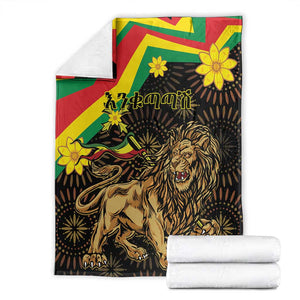 Enkutatash Ethiopia New Year Blanket Lion of Judah Adey Abeba Flower