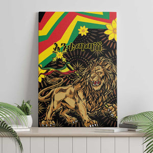 Enkutatash Ethiopia New Year Canvas Wall Art Lion of Judah Adey Abeba Flower