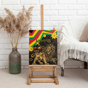 Enkutatash Ethiopia New Year Canvas Wall Art Lion of Judah Adey Abeba Flower