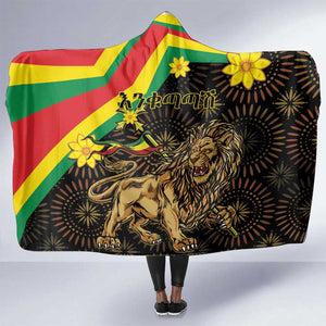 Enkutatash Ethiopia New Year Hooded Blanket Lion of Judah Adey Abeba Flower