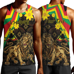 Enkutatash Ethiopia New Year Men Tank Top Lion of Judah Adey Abeba Flower