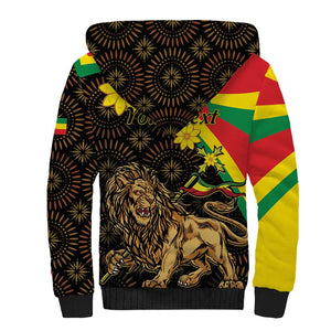 Enkutatash Ethiopia New Year Sherpa Hoodie Lion of Judah Adey Abeba Flower