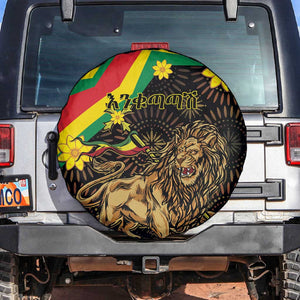 Enkutatash Ethiopia New Year Spare Tire Cover Lion of Judah Adey Abeba Flower