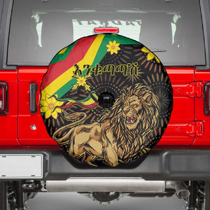 Enkutatash Ethiopia New Year Spare Tire Cover Lion of Judah Adey Abeba Flower