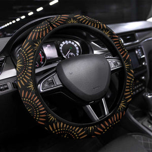 Enkutatash Ethiopia New Year Steering Wheel Cover Lion of Judah Adey Abeba Flower