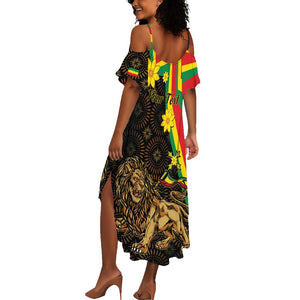 Enkutatash Ethiopia New Year Summer Maxi Dress Lion of Judah Adey Abeba Flower