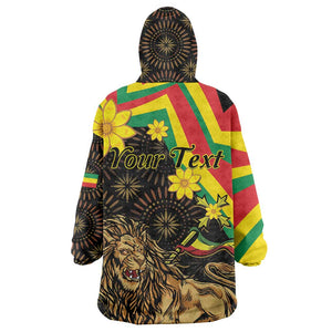 Enkutatash Ethiopia New Year Wearable Blanket Hoodie Lion of Judah Adey Abeba Flower