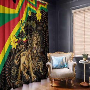 Enkutatash Ethiopia New Year Window Curtain Lion of Judah Adey Abeba Flower