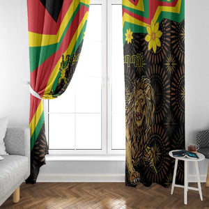 Enkutatash Ethiopia New Year Window Curtain Lion of Judah Adey Abeba Flower