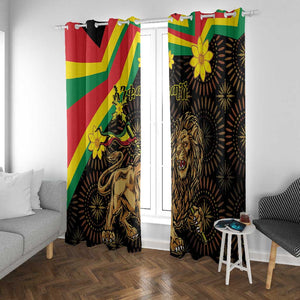 Enkutatash Ethiopia New Year Window Curtain Lion of Judah Adey Abeba Flower