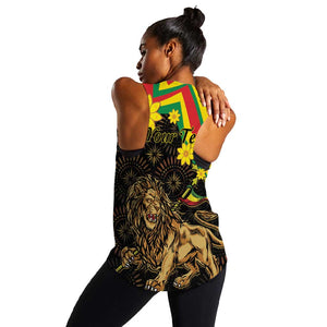 Enkutatash Ethiopia New Year Women Racerback Tank Lion of Judah Adey Abeba Flower