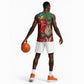 Morocco Independence Day Basketball Jersey with Barbary Lion and Moussier's Redstart LT01