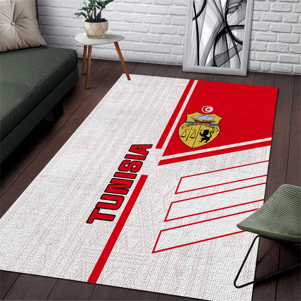 Tunisia Football Area Rug - Victory for the Eagles of Carthage