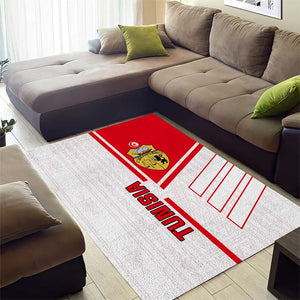 Tunisia Football Area Rug - Victory for the Eagles of Carthage