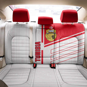 Tunisia Football Back Car Seat Cover - Victory for the Eagles of Carthage