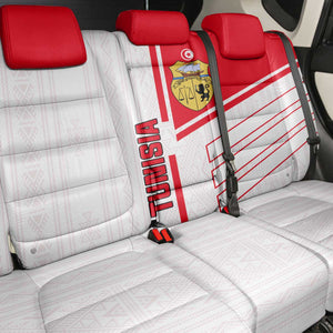 Tunisia Football Back Car Seat Cover - Victory for the Eagles of Carthage