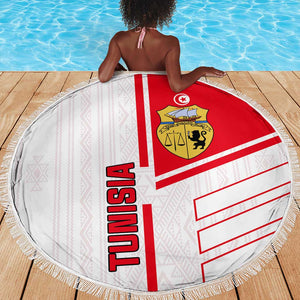 Tunisia Football Beach Blanket - Victory for the Eagles of Carthage