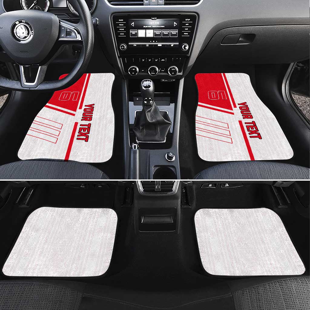 Tunisia Football Car Mats - Victory for the Eagles of Carthage