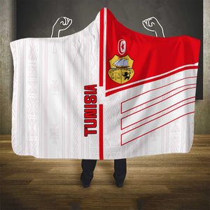 Tunisia Football Hooded Blanket - Victory for the Eagles of Carthage