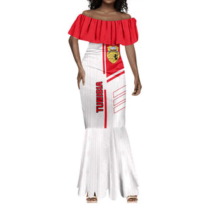 Tunisia Football Mermaid Dress - Victory for the Eagles of Carthage