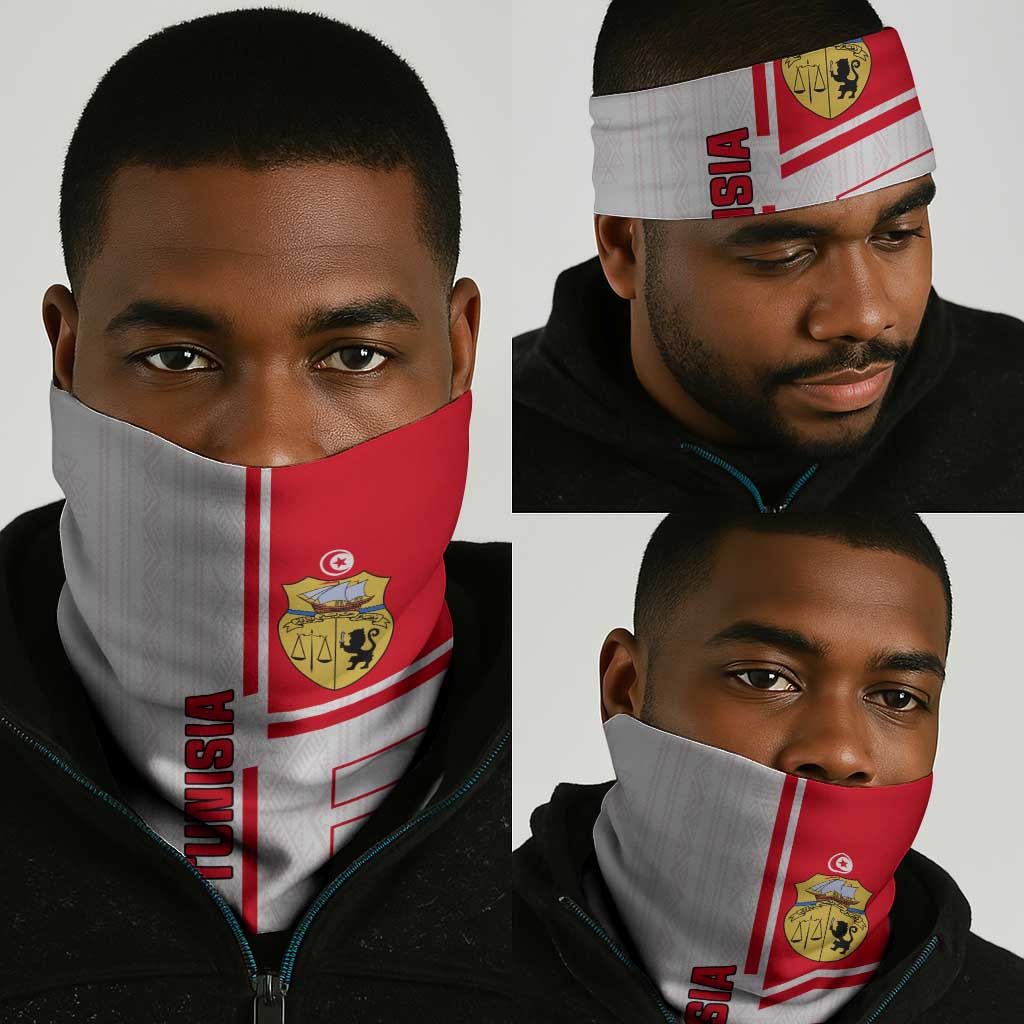 Tunisia Football Neck Gaiter - Victory for the Eagles of Carthage LT01