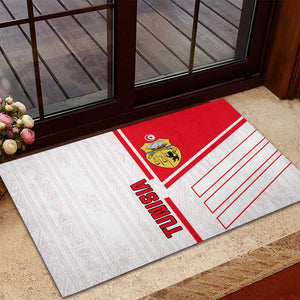 Tunisia Football Rubber Doormat - Victory for the Eagles of Carthage