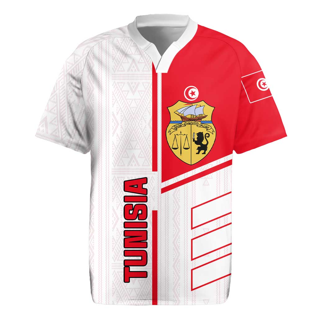 Tunisia Football Rugby Jersey - Victory for the Eagles of Carthage