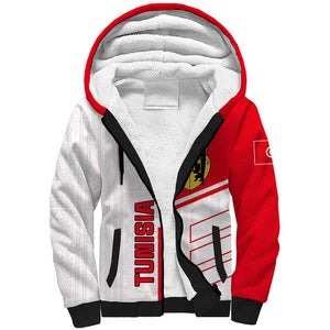 Tunisia Football Sherpa Hoodie - Victory for the Eagles of Carthage