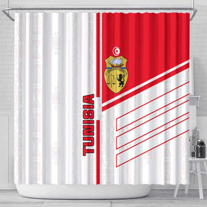 Tunisia Football Shower Curtain - Victory for the Eagles of Carthage