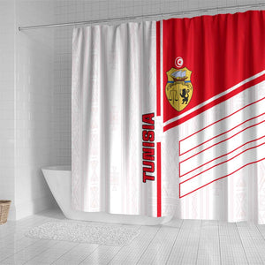 Tunisia Football Shower Curtain - Victory for the Eagles of Carthage