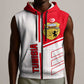 Tunisia Football Sleeveless Zip Hoodie - Victory for the Eagles of Carthage - African Pride