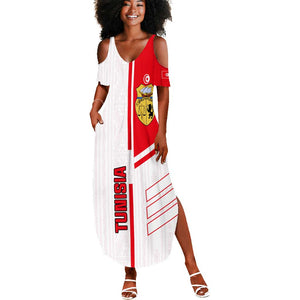 Tunisia Football Summer Maxi Dress - Victory for the Eagles of Carthage