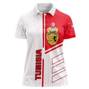 Tunisia Football Women Polo Shirt - Victory for the Eagles of Carthage