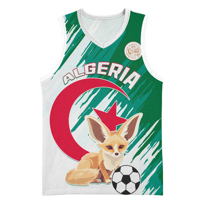 Support Les Fennecs - Algeria Football Basketball Jersey LT01