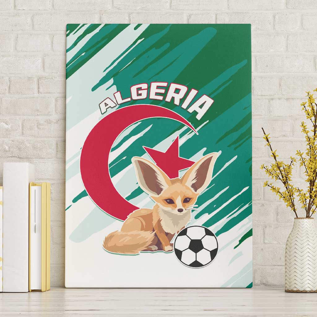 Support Les Fennecs - Algeria Football Canvas Wall Art