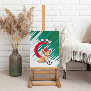 Support Les Fennecs - Algeria Football Canvas Wall Art