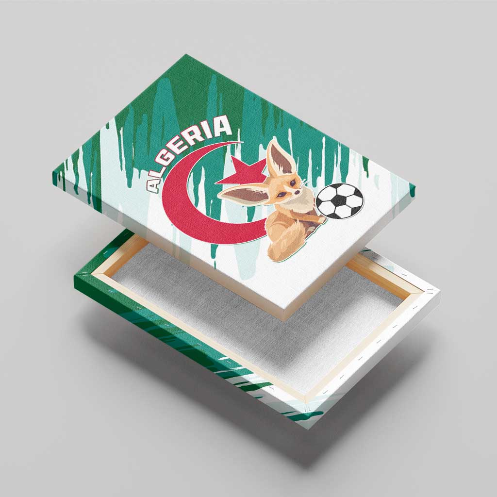 Support Les Fennecs - Algeria Football Canvas Wall Art