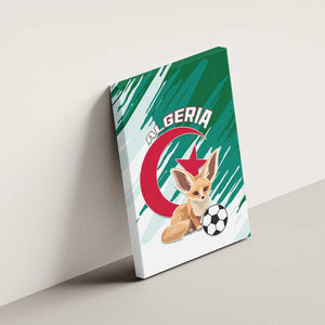 Support Les Fennecs - Algeria Football Canvas Wall Art